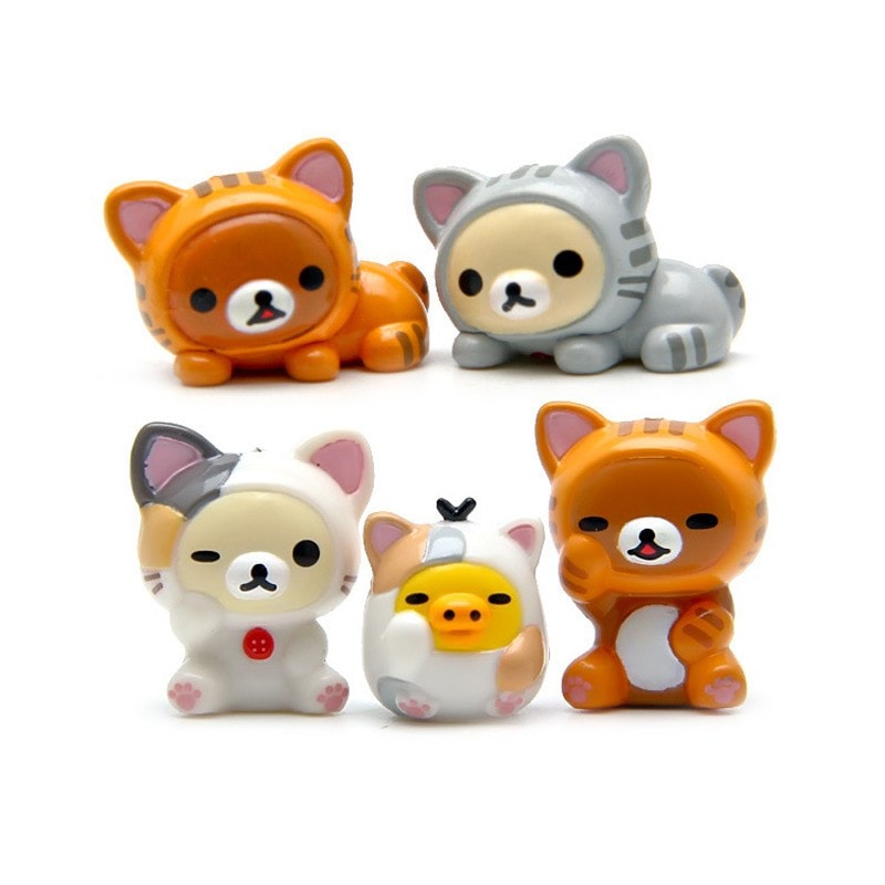 Rilakkuma Decoration Figures (5 Pieces) – Totemo Kawaii Shop