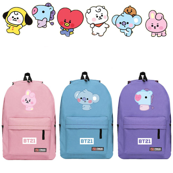 BT21 Trendy Character Student Backpack