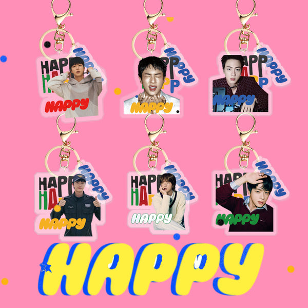 BTS X JIN 'Happy' Acrylic Keyring