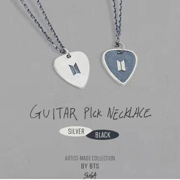 BTS X SUGA Artist-Made Collection Guitar Pick Necklace