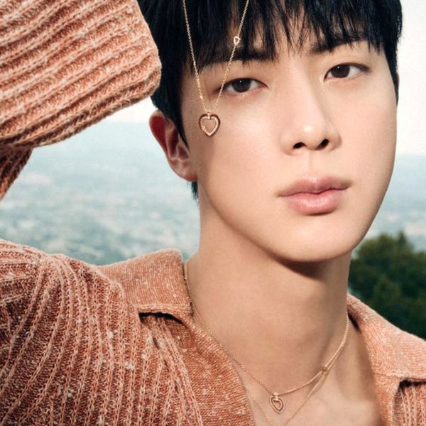 BTS X JIN Dainty Heart Necklace