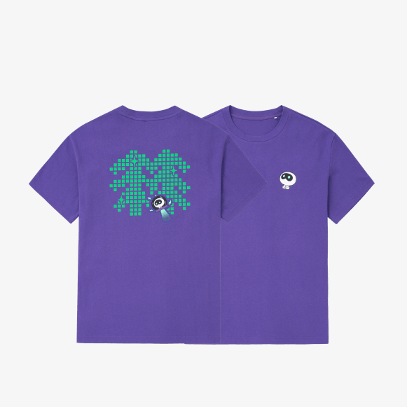 BTS X JIN Wootteo Purple Kolon Sport Tee