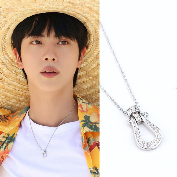 BTS X JIN Horseshoe Necklace