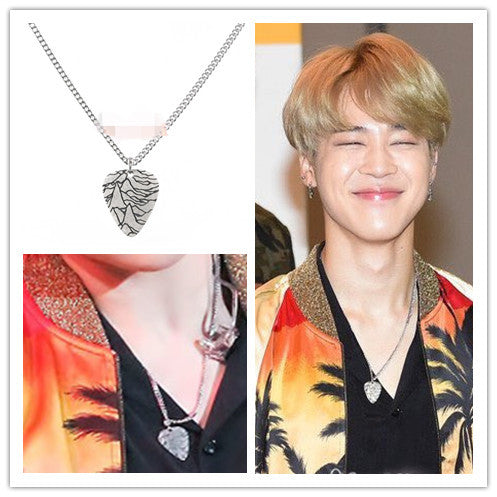 BTS X JIMIN Guitar Pick Necklace – Totemo Kawaii Shop