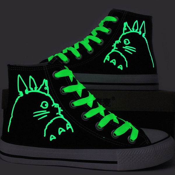 Totoro High Top Luminous Sneakers - Totemo Kawaii Shop